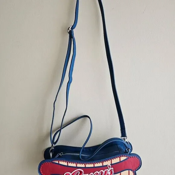 Disney Parks Magic Kingdom Casey’s Corner Hot Dog Crossbody Bag Purse no tag - Picture 2 of 12